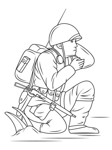 Navajo Code Talkers Coloring Page